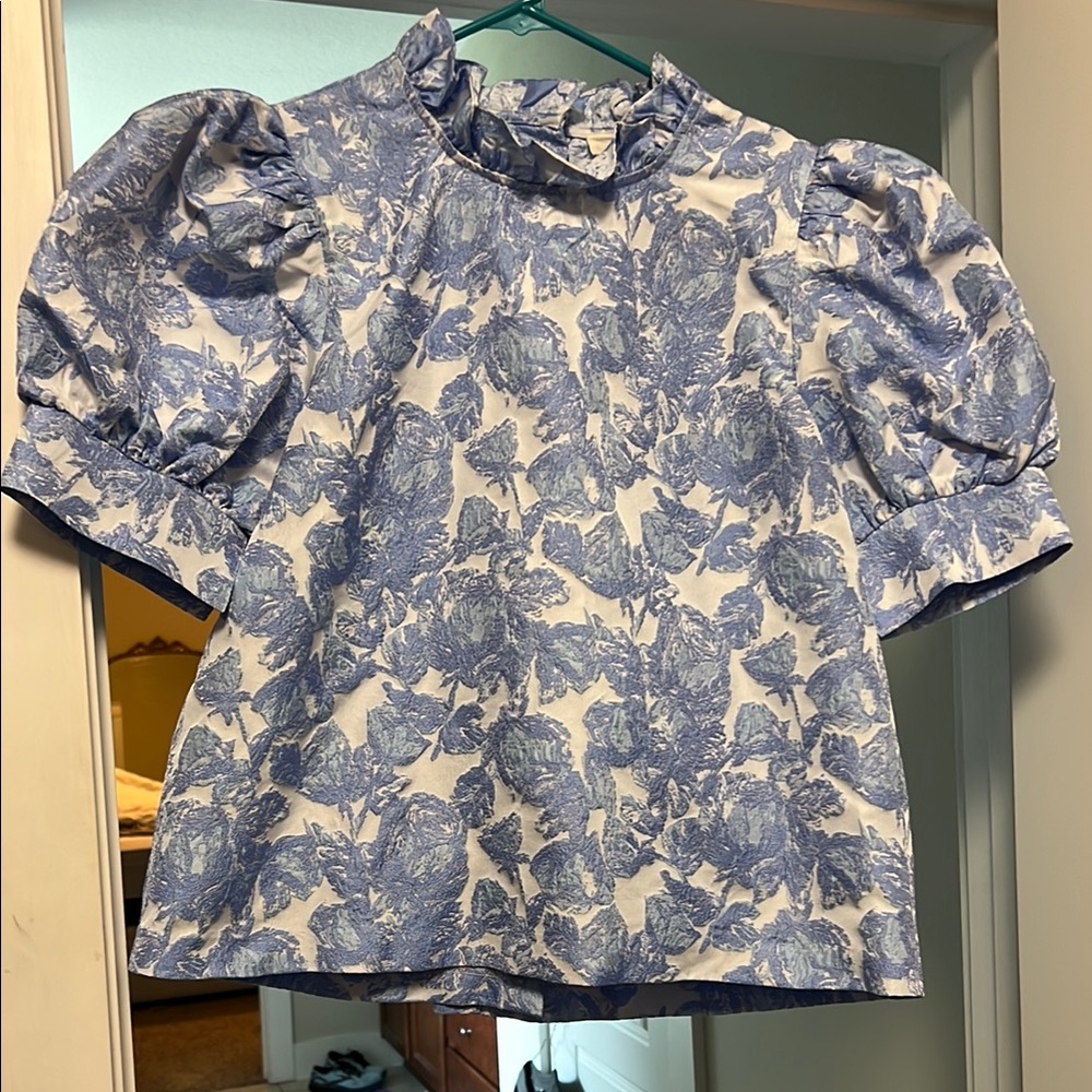 Floral Puff Sleeve Blouse